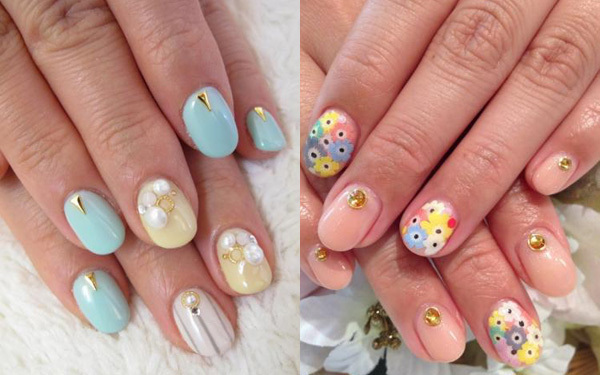 家事や育児のあるママでもＯＫ！“短め”でも可愛いネイルカタログ