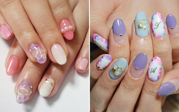 春ネイル人気のキーワードは『囲み』！女子力アップな囲みネイル