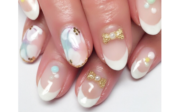 浴衣にも合う！夏にぴったり涼しげトレンドネイル