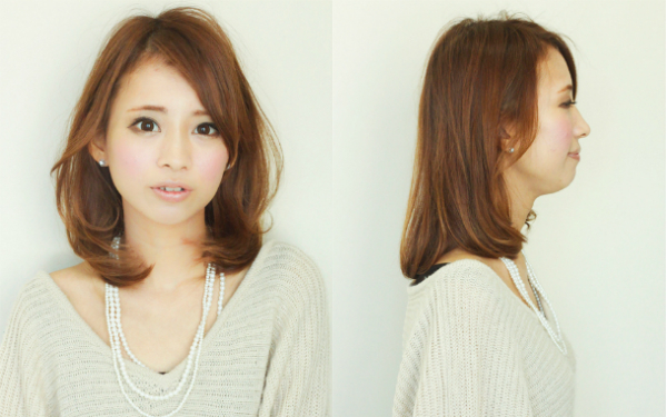ナチュラル＆小顔効果抜群！前髪ナシで魅せる、最新ミディアムヘアBEST5