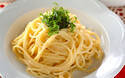 今日の献立は簡単混ぜるだけ、大葉をアクセントに「クリーミー明太子パスタ」