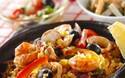 今日の献立は「シーフードパエリア」