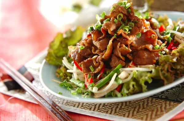 ラムと野菜の炒め物