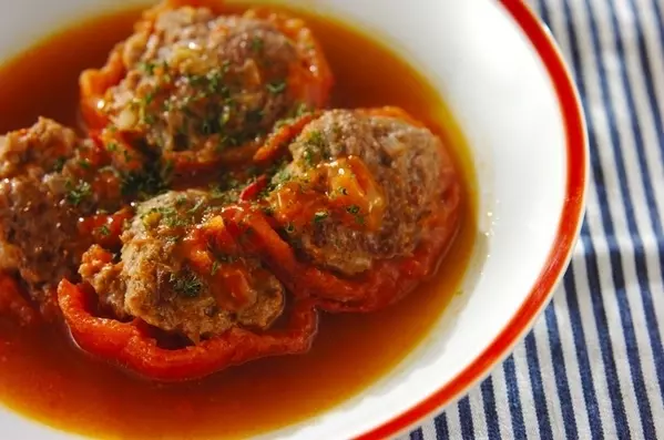 トマトの肉詰め