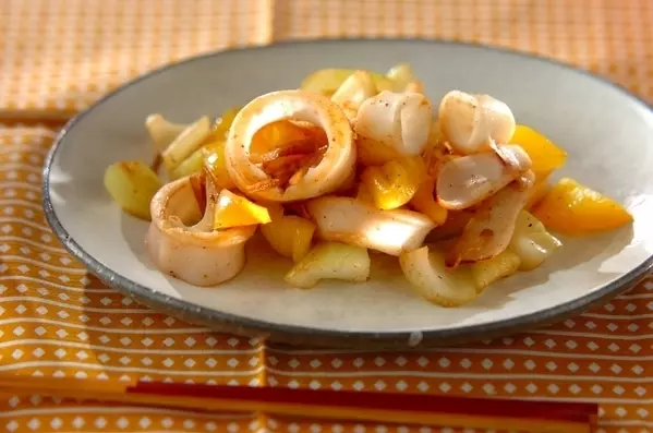 イカとセロリの中華炒め