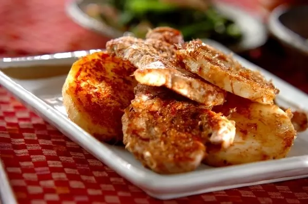 豚ヒレ肉と長芋の土佐焼き