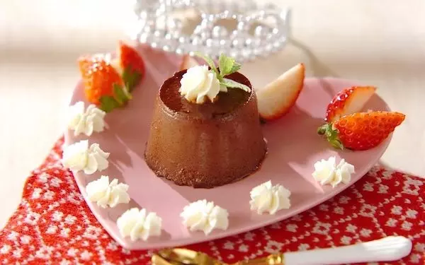 なめらかで濃厚！　バレンタインチョコプリン