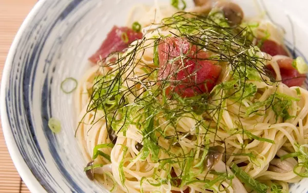 クセになる味! 和とイタリアンが融合したローフィッシュパスタ