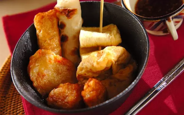 コチュジャンダレをつけていただく、韓国風おでん