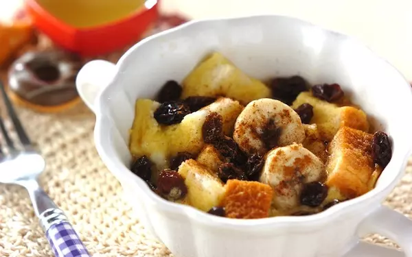 温かいうちに食べると最高！　バナナdeパンプディング