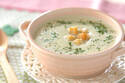 レンジで本格的スープの完成！「春キャベツのポタージュ」