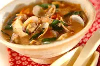 白ご飯がどんどん進む！ 「アサリのキムチスープ」　