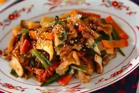 ご飯がすすむ、スタミナおかず　「キムチプルコギ」