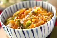 面倒な揚げ物なしで作れる本格派の味わい　「シラス天とじ丼」