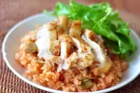 炊飯器に入れるだけのアメリカ料理　「簡単ジャンバラヤ」