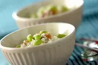 レンジで簡単、10分で作れる！　「梅ジャコレンジおこわ」