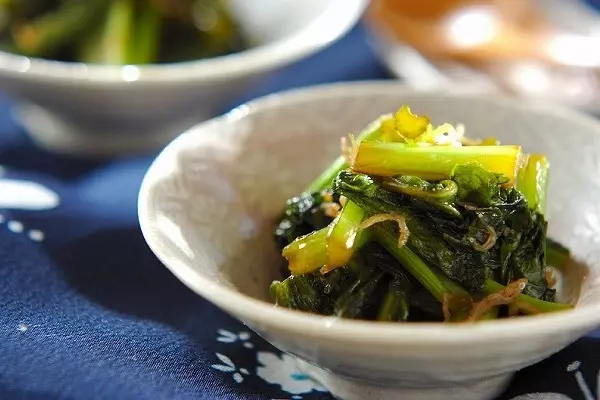 カブの葉の甘辛炒め