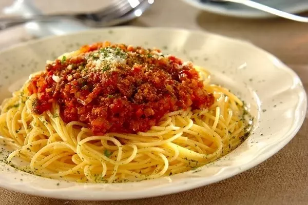 自家製ミートソーススパゲティ