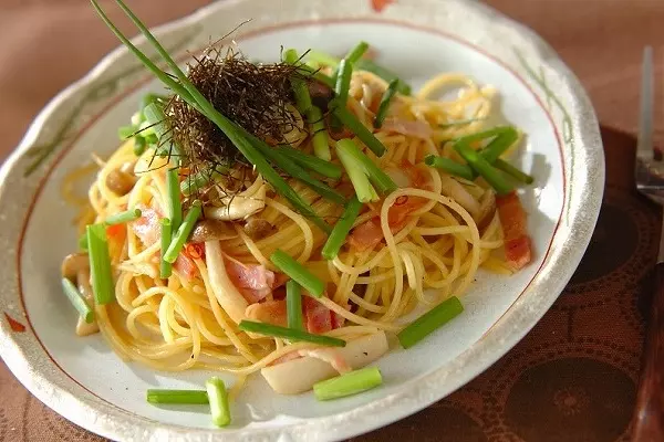 キノコの和風パスタ