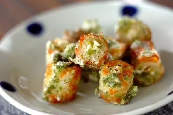 チーズちくわの磯辺揚げ