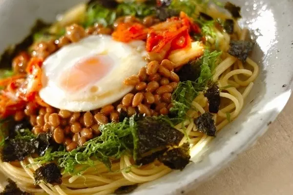 納豆キムチスパゲティー