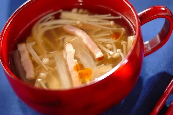 エノキと大根のスープ