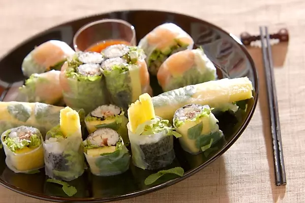 生春巻き風アジアン寿司