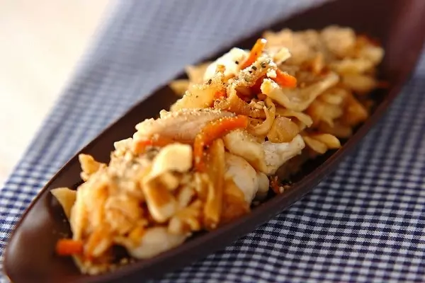 切干し大根のガーリック炒め