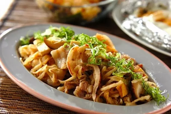 豚肉と切干し大根の炒め物