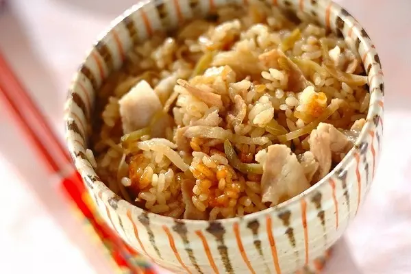 豚と大根の中華炊き込みご飯