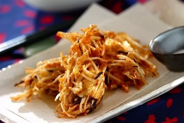 モヤシとツナのかき揚げ