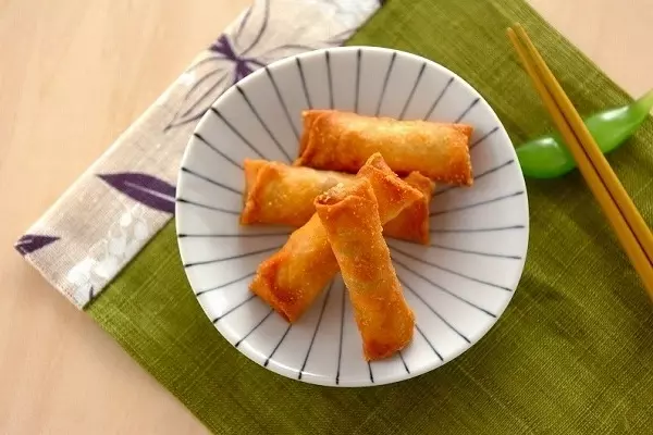 枝豆のおつまみ春巻き