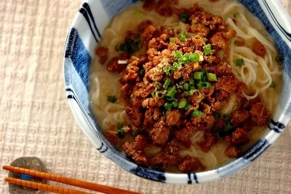 まろやか豆乳の坦々素麺