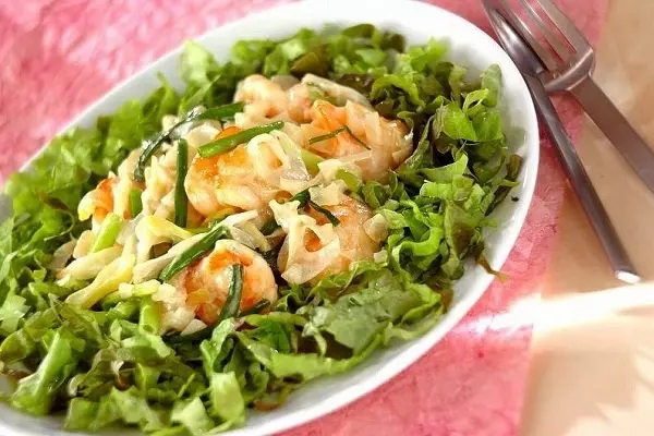 クリームエビマヨ炒め