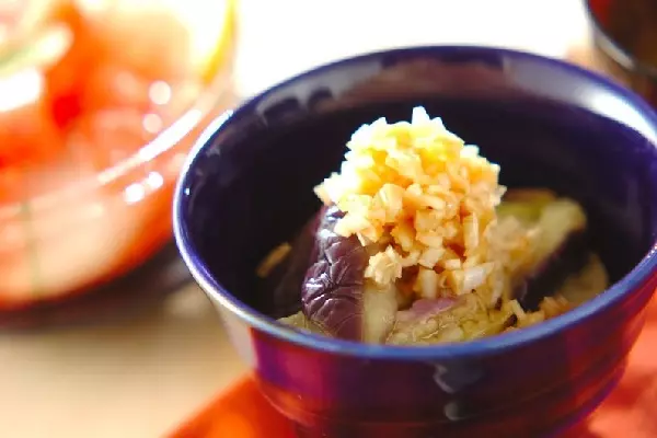 レンジ蒸しナス