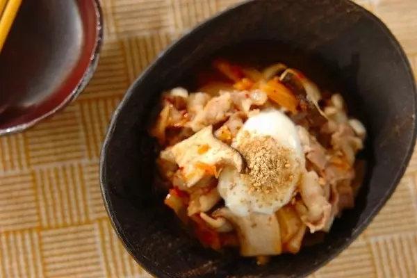 レンジ豚キムチ