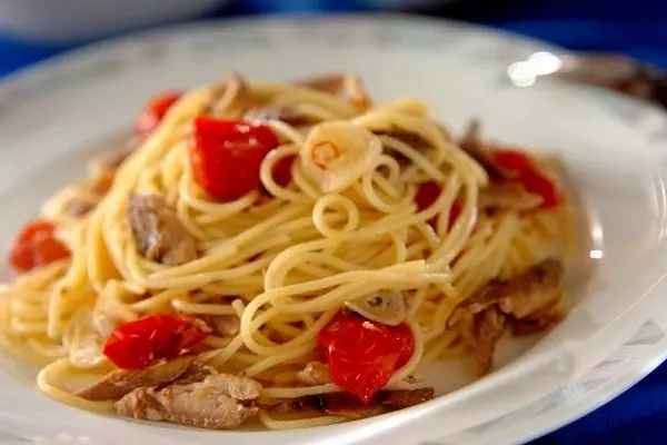 サンマのパスタ