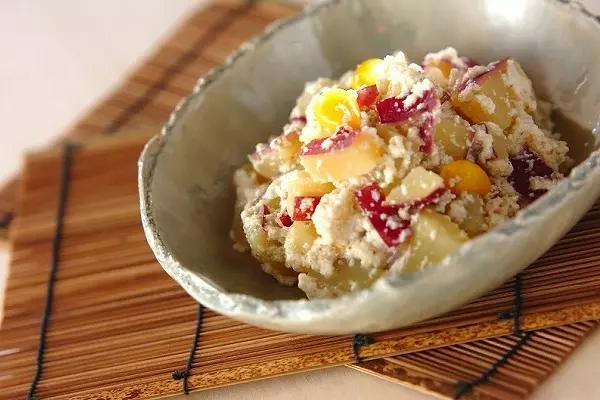 サツマイモの白和え