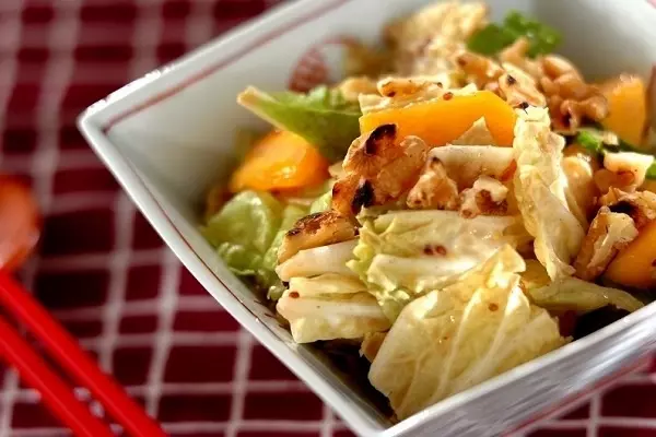 柿と白菜のサラダ