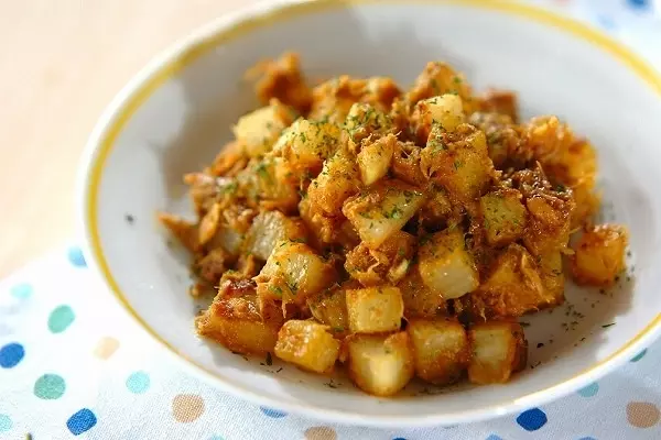 長芋のツナカレー炒め