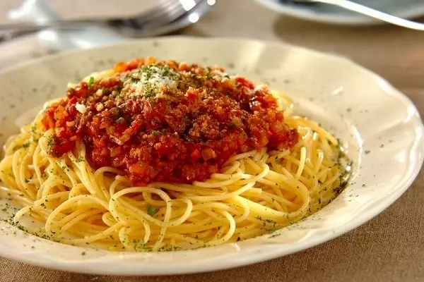 自家製ミートソーススパゲティ