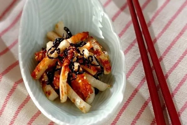 ちくわの塩昆布炒め