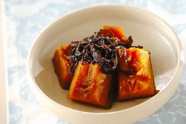 カボチャの塩昆布煮