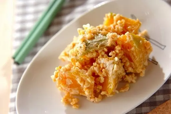 カボチャのアーモンド和え