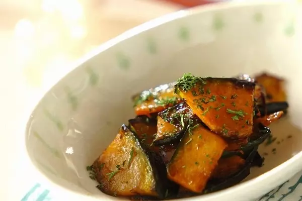 カボチャのオイスター炒め