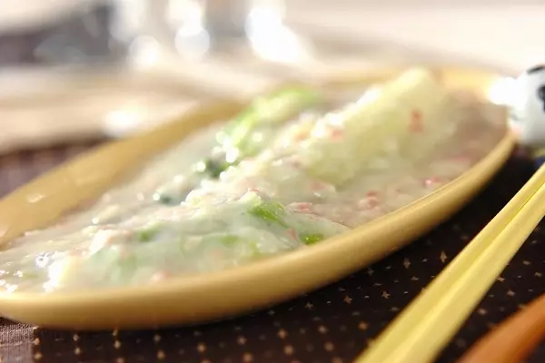 白菜とチンゲンサイの中華クリーム煮