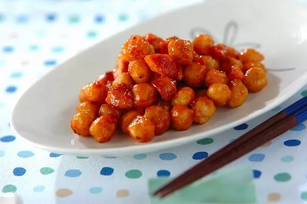 ヒヨコ豆のチリ炒め