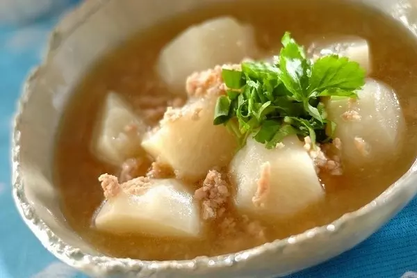 カブの鶏そぼろあん