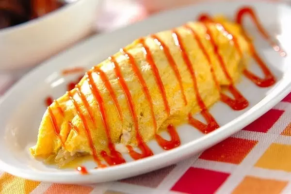 モヤシのオムレツ