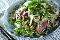 今年はカツオが豊漁です。カツオは表面を炙った「たたき」や調味液に漬け込んだ「漬け」や「揚げ物」などレシピが盛りだくさん。今回はカツオの上手な切り方やたたきの美味しい食べ方、そしてカツオで作るアレンジレシピをご紹介します。